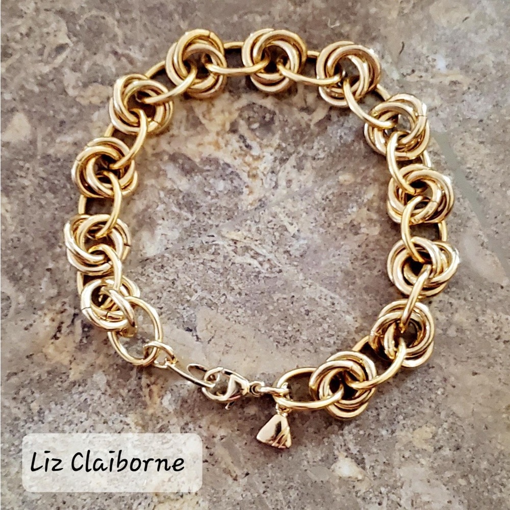 Liz Claiborne Gold Tone Bracelet